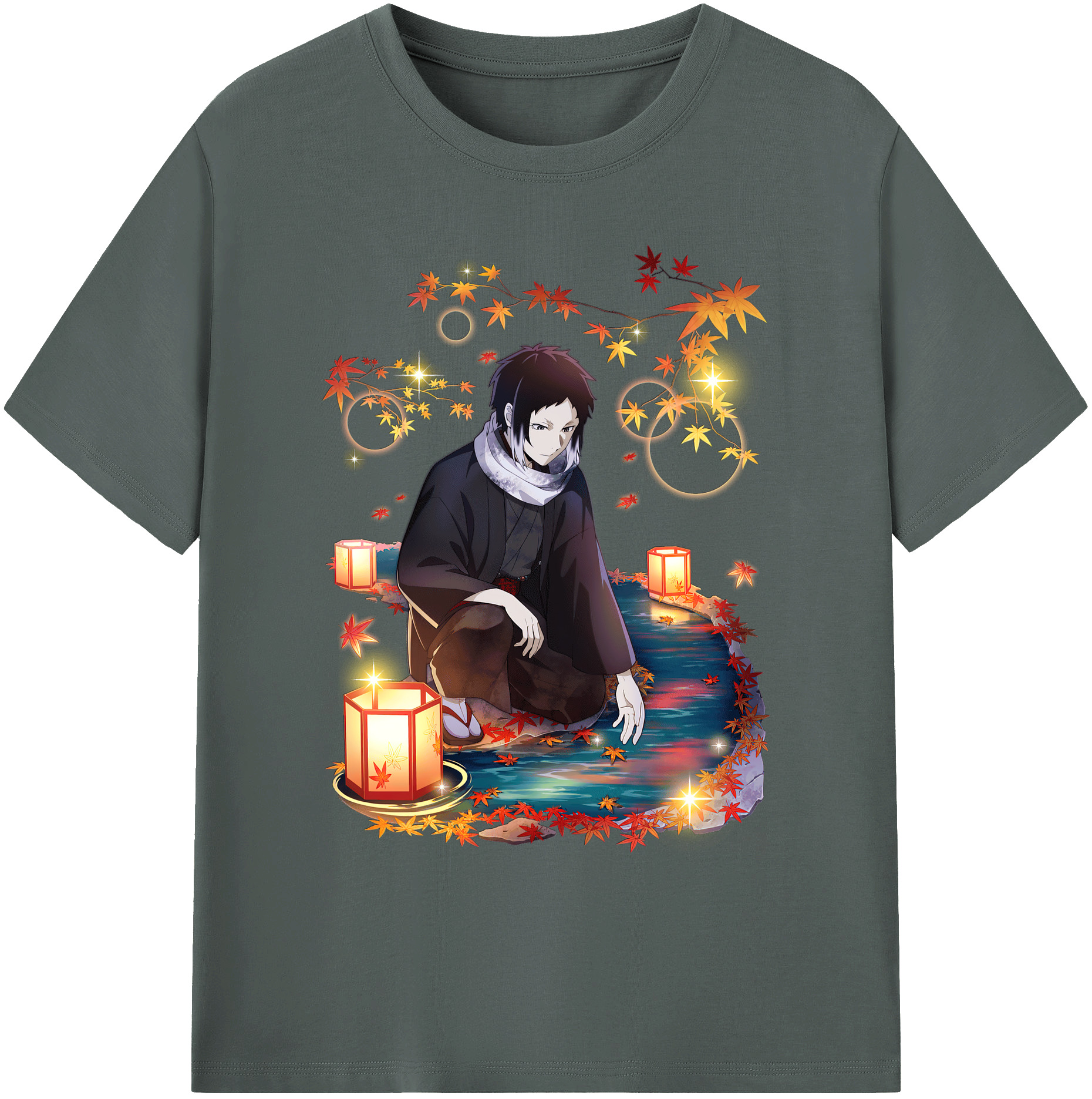 （画像用） 文豪ストレイドッグス Bungo Stray Dogs 綿100％ メンズ半袖Tシャツ｜肌触りやわらか＆通気性